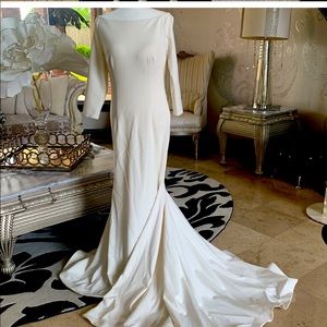 White wedding dress size 12
